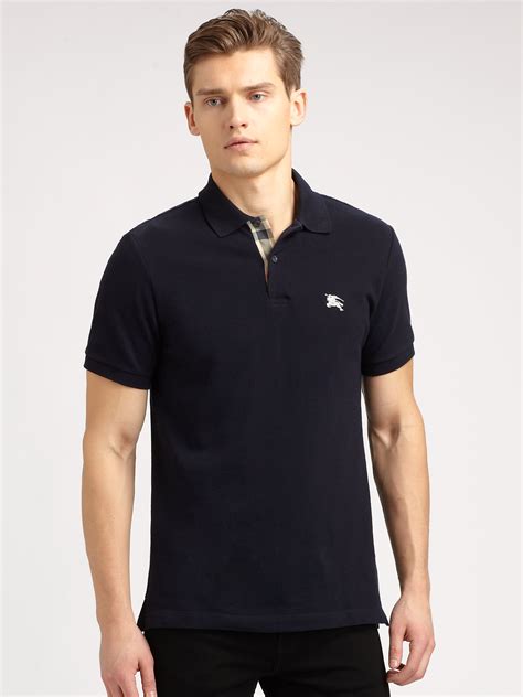 burberry brit men's china blue polo|burberry clothing for men.